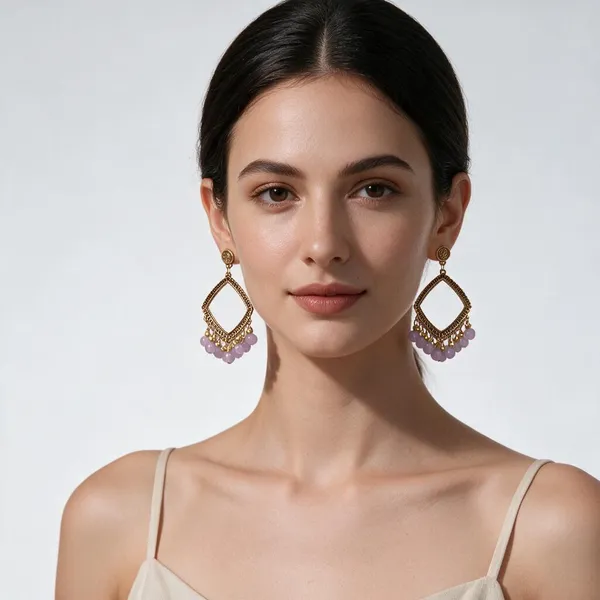 Gold_Tone_Beaded_Geometric_Earrings_For_Women