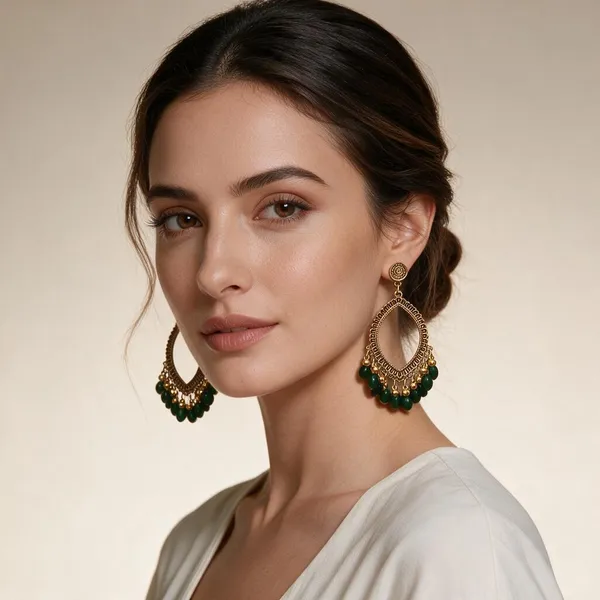 Gold_Green_Traditional_Dangler_Earrings_For_Women