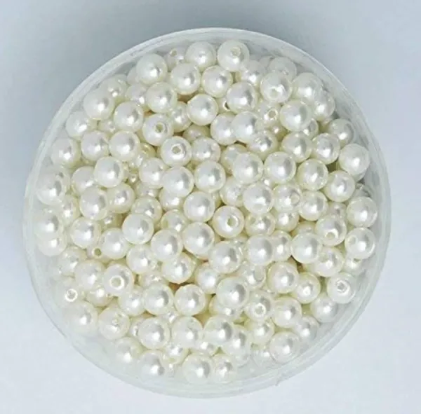 White_Pearl_Finish_Round_Craft_Beads