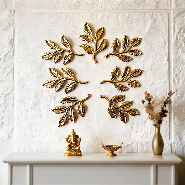 Metallic_Botanical_Leaf_Wall_Decor_Set_Pack_Of_10