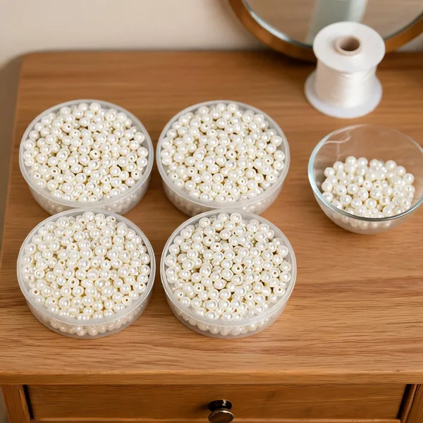 White_Pearl_Finish_Round_Craft_Beads