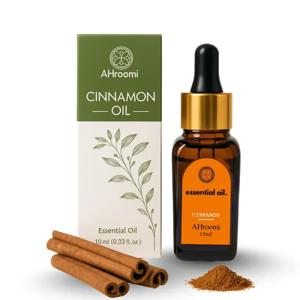 AHroomi_Cinnamon_Essential_Oil_|_Pure,_Steam-Distilled_|_Immunity_&_Aromatherapy,_Undiluted,_Food_Grade