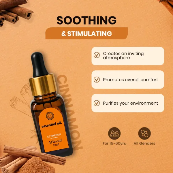 AHroomi_Cinnamon_Essential_Oil_|_Pure,_Steam-Distilled_|_Immunity_&_Aromatherapy,_Undiluted,_Food_Grade