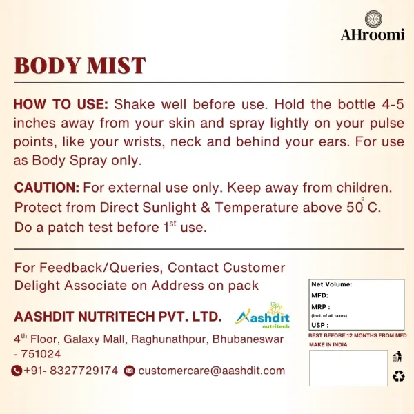 AHroomi_DESIRE_Body_Mist_|_Coffee_&_Vanilla_|_Vegan,_Bold_Daily_Fragrance,_Unisex