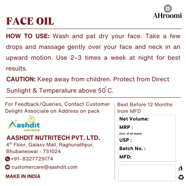 AHroomi_Moringa_Face_Oil_Serum_|_Tea_Tree_&_Orange_|_Acne_Control_&_Natural_Glow,_Lightweight