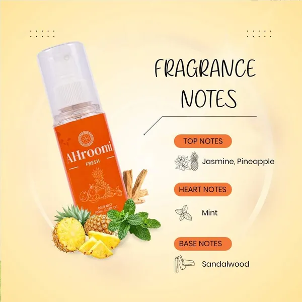 AHroomi_FRESH_Body_Mist_|_Pineapple_&_Jasmine_|_Bright_Daily_Fragrance,_Unisex