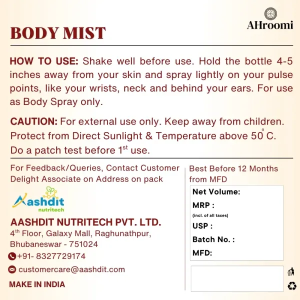 AHroomi_FRESH_Body_Mist_|_Pineapple_&_Jasmine_|_Bright_Daily_Fragrance,_Unisex