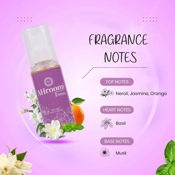 AHroomi_FRESCA_Body_Mist_|_Orange,_Neroli_&_Jasmine_|_Fresh_Daily_Fragrance,_Unisex