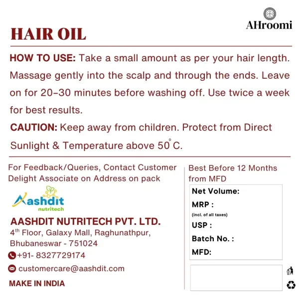 AHroomi_Moringa_Hair_Oil_with_Rosemary,_Coconut_&_Curry_Leaf_|_Controls_Hair_Fall_&_Frizz_|_Toxin-Free,_All_Hair_Types