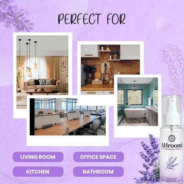 AHroomi_LAVENDER_Love_Air_Freshener_|_Pure_Lavender_|_Calming_&_Sleep-Aid,_Non-Aerosol,_Kid_&_Pet_Safe