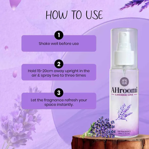 AHroomi_LAVENDER_Love_Air_Freshener_|_Pure_Lavender_|_Calming_&_Sleep-Aid,_Non-Aerosol,_Kid_&_Pet_Safe