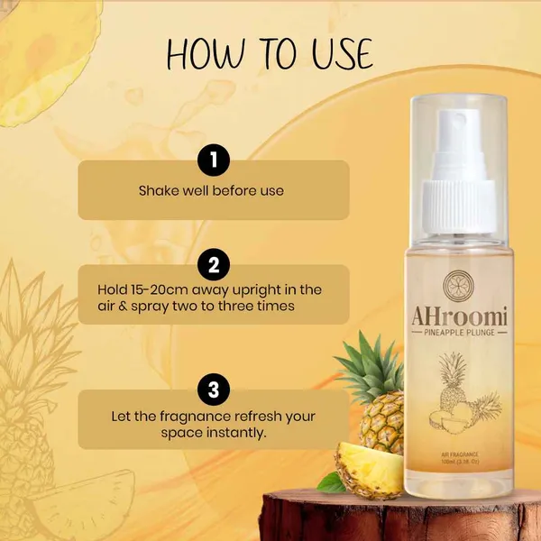 AHroomi_PINEAPPLE_Plunge_Air_Freshener_|_Pineapple_&_Mint_|_Mood-Boosting,_Non-Aerosol,_Kid_&_Pet_Safe