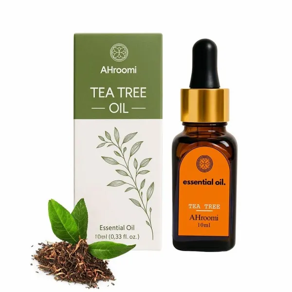 AHroomi_Tea_Tree_Essential_Oil_|_Pure,_Steam-Distilled_|_Acne_Control_&_Dandruff_Care,_All_Skin_Types