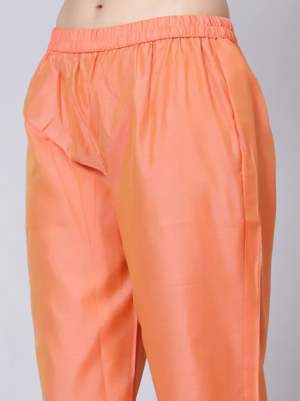 Peach_Woven_Salwar_Suit_Set_for_Women