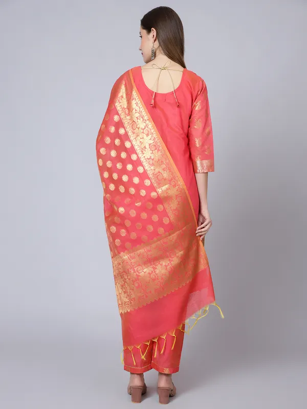 Red_Ethnic_Pant_And_Dupatta_Set_for_Women