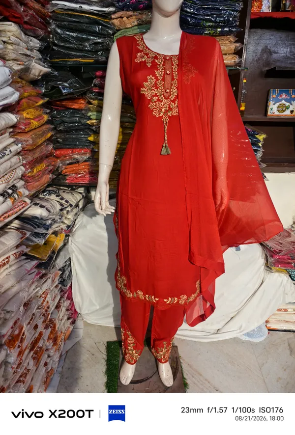 Red_Embroidered_Straight_Kurta_Set_for_Women