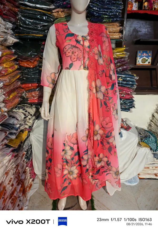 Coral_Floral_Print_Anarkali_Dress_For_Women