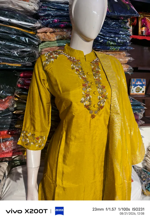 Mustard_Embroidered_Straight_Kurta_Set_for_Women