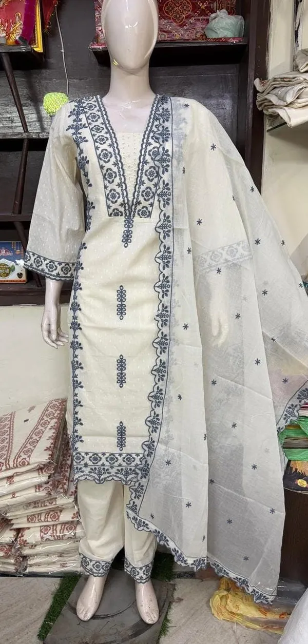 Cream_Printed_Kurta_Set_for_Women