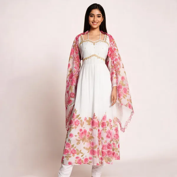 Pink_Chiffon_Flared_Anarkali_Suit_With_Dupatta_For_Women