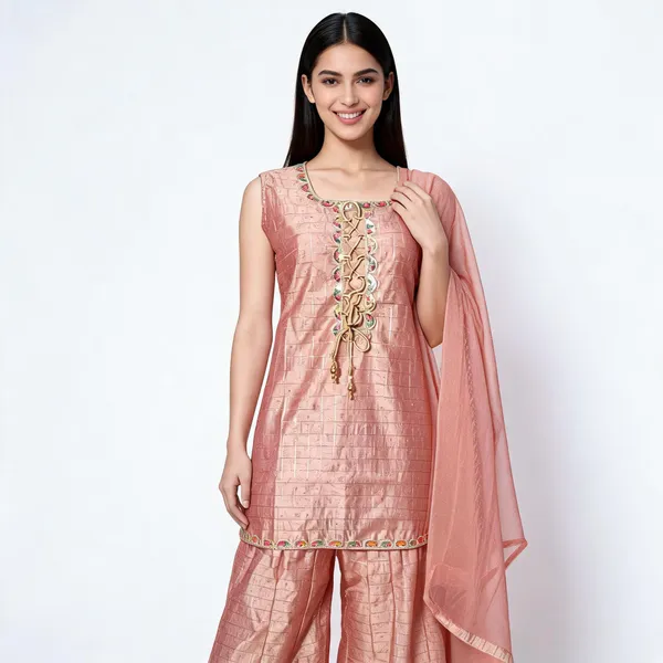Pink_Chanderi_Silk_Embroidered_Straight_Kurta_Sharara_Set_For_Women