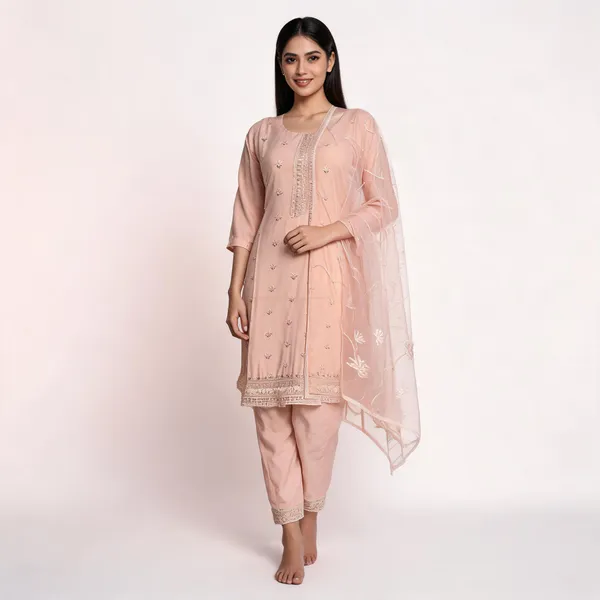 Baby_Pink_Muslin_Silk_Embroidered_Straight_Kurta_Set_For_Women