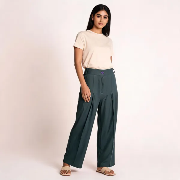 Grey_Rayon_Wide_Leg_Trousers_For_Women