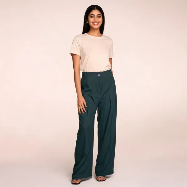 Grey_Rayon_Wide_Leg_Trousers_For_Women