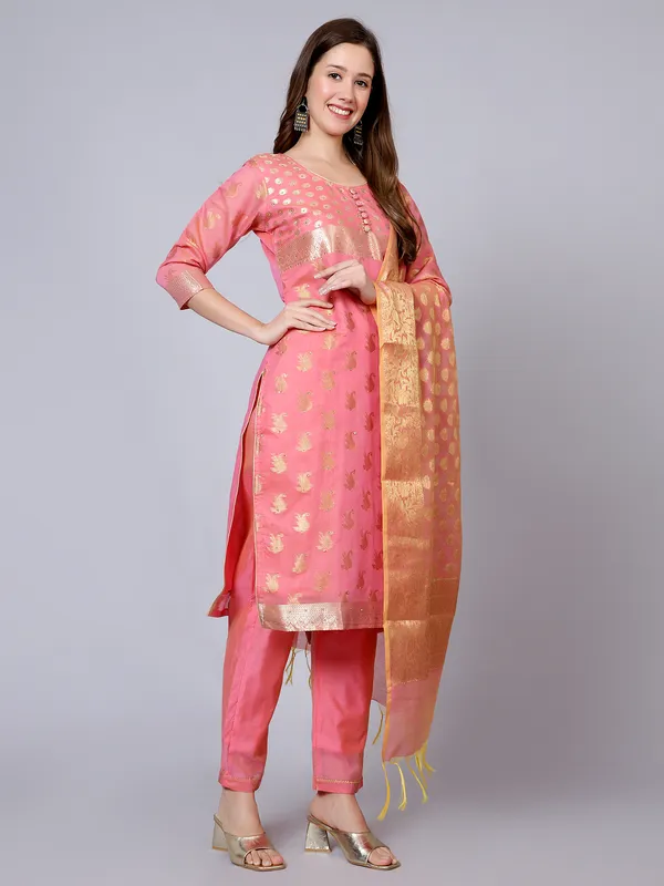 Pink_Embroidered_Kurta_Pant_Set_for_Women