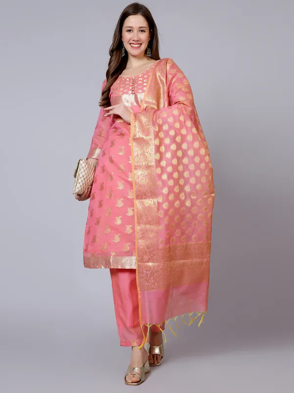 Pink_Embroidered_Kurta_Pant_Set_for_Women