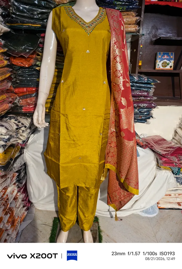 Mustard_Embroidered_Straight_Kurta_Set_for_Women