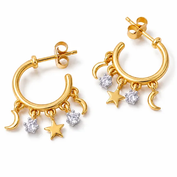Gold_925_Silver_Cz_Celestial_Crescent_Charm_Hoop_Earrings_For_Women
