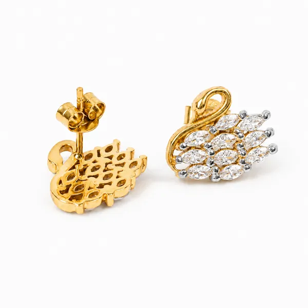 Gold_Silver_925_Silver_Cz_Swan_Love_Birds_Stud_Earrings_For_Women
