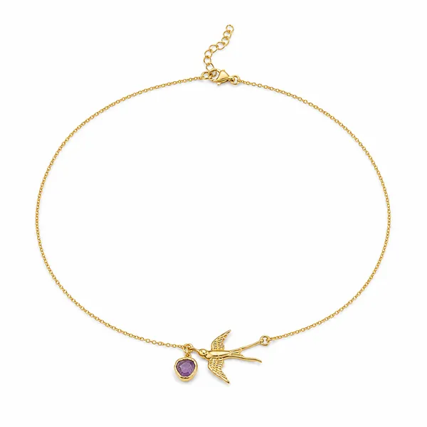 Gold_925_Silver_Amethyst_Flying_Bird_Pendant_Necklace_For_Women