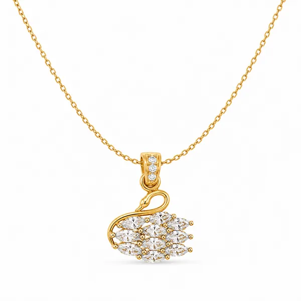 Gold_925_Silver_Cz_Swan_Love_Birds_Pendant_Necklace_For_Women