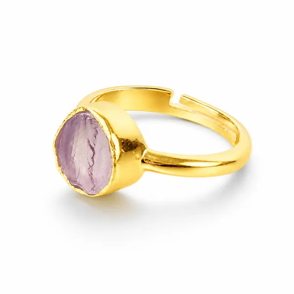 Purple_&_Gold_925_Silver_Adjustable_Gemstone_Ring_For_Women