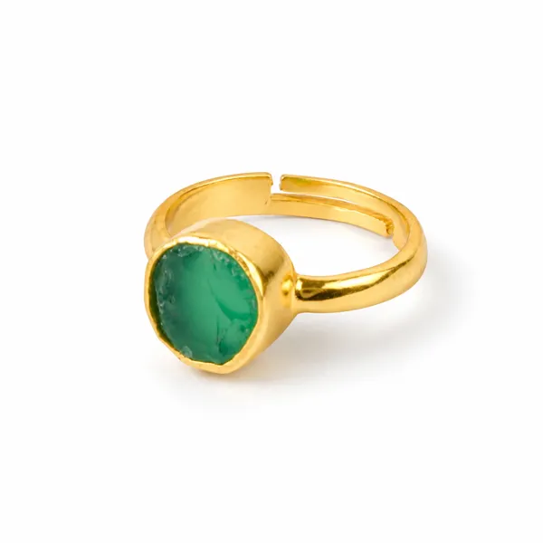Green_&_Gold_925_Silver_Green_Onyx_Bezel_Ring_For_Women
