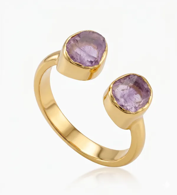 Gold_925_Silver_Amethyst_Open_Band_Ring_For_Women
