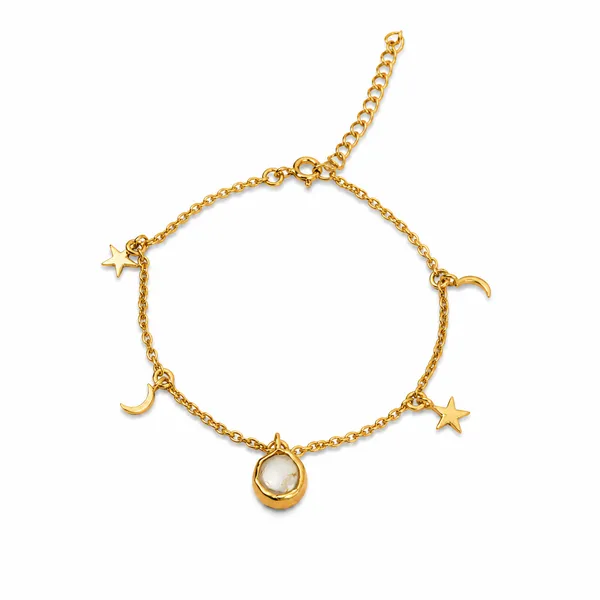 Gold_925_Silver_Freshwater_Pearl_Moon_Star_Charm_Bracelet_For_Women