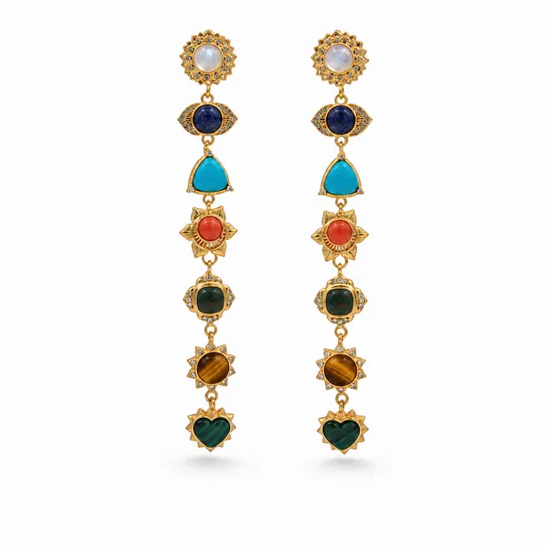 Multicolor_Brass_Seven_Chakra_Gemstone_Drop_Earrings_For_Women