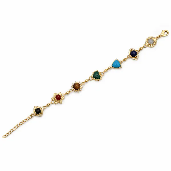 Multicolor_Gold-Plated_Brass_Multi_Stone_Seven_Chakra_Journey_Bracelet_For_Women