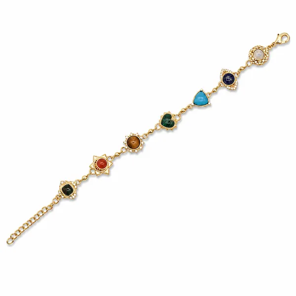 Multicolor_Gold-Plated_Brass_Multi_Stone_Seven_Chakra_Journey_Bracelet_For_Women