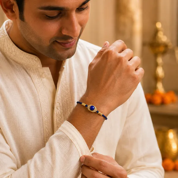 Blue_925_Silver_Lapis_Lazuli_Cz_Ajna_Chakra_Rakhi_For_Men