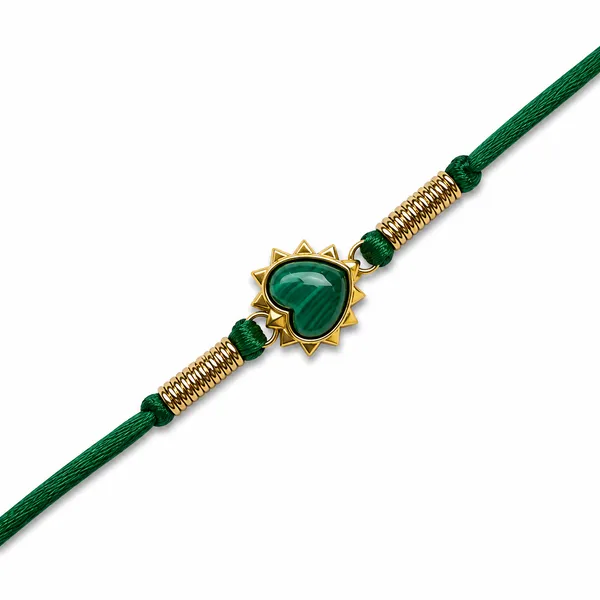 Green_925_Silver_Malachite_Heart_Chakra_Rakhi_For_Men