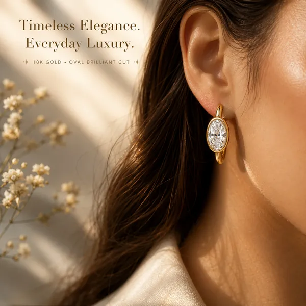 Gold_Tone_Oval_Stone_Hoop_Earrings_For_Women