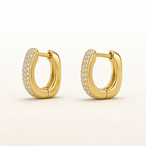 Gold_Tone_Crystal_Huggie_Hoop_Earrings_For_Women