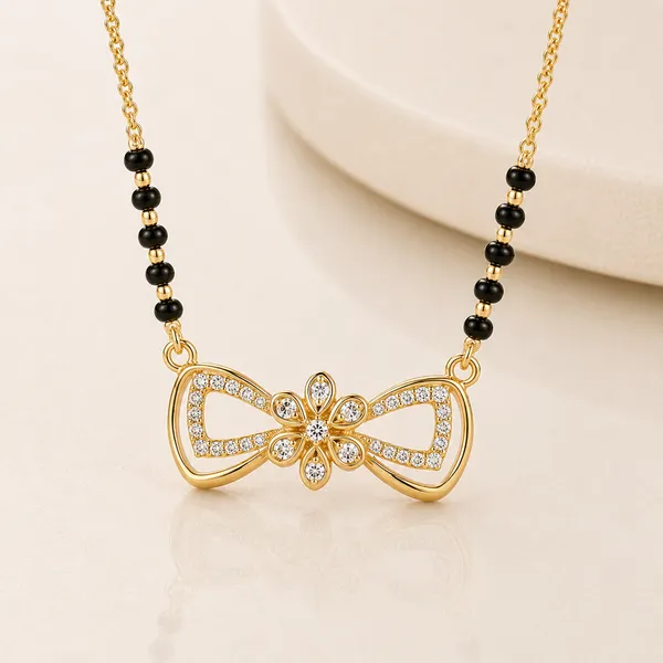 Gold-Tone_Black_Beaded_Bow_Pendant_Mangalsutra_For_Women
