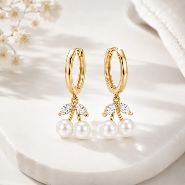 Gold_Tone_Pearl_Drop_Hoop_Earrings_For_Women
