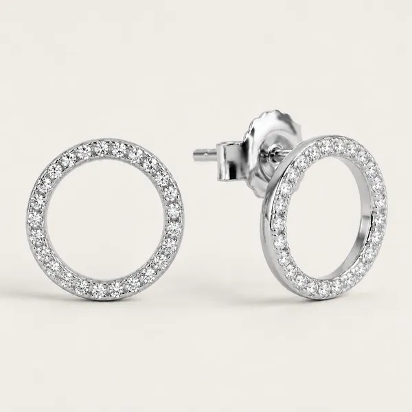 Silver-Tone_Crystal_Circle_Stud_Earrings_For_Women