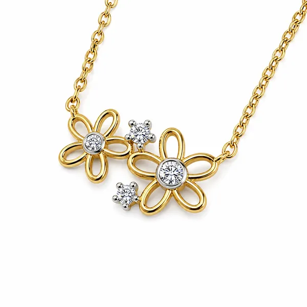 Gold_Tone_Floral_Crystal_Necklace_For_Women